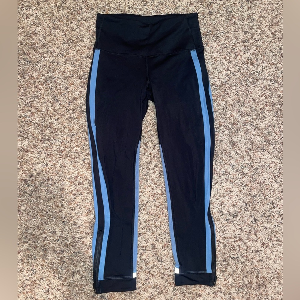 Lululemon Leggings Black Blue 6